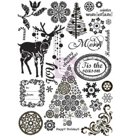 Набор резиновых штампов Imagenne Stamp Set - North Country 25 шт., Prima