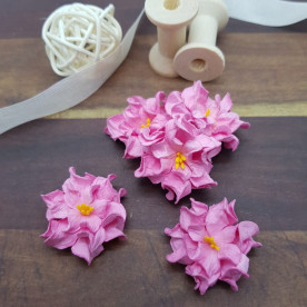 Квітка гарденії, 1 шт, 30 мм, рожевий, Квіткова Фея