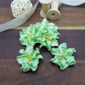 Цветок гардении, 1 шт, 30 мм, мятный, Цветочная Фея