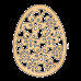 Заготівля з фанери №236 Великоднє яйце-53, Фабрика Декору