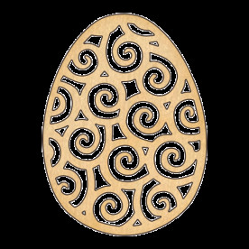 Заготовка из фанеры №238 Пасхальное яйцо-55, Фабрика Декору