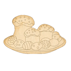 Заготівля з фанери №223 Великодні частування, Фабрика Декору