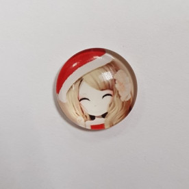 Кабошон Дівчинка, 18 мм, товщина 5 мм