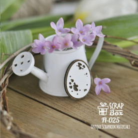 Деревянная фишка перепелиное яйцо Fl-025, Scrapbox