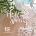 Чіпборд напис "Hello Spring" з котиком Hi-438, Scrapbox