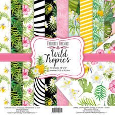 Набір скраппаперу Wild Tropics 30,5x30,5см, Фабрика Декору
