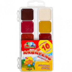 Набір медової акварелі Захоплення, 10 кол. б/пензлика, Гамма