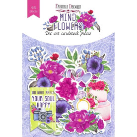 Набор высечек, коллекция Mind flowers, 64шт, Фабрика Декору