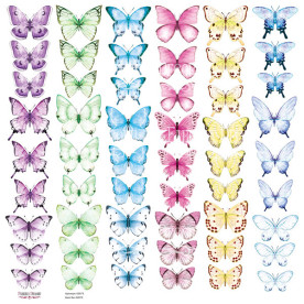 Лист з картинками для вирізання Метелики-6, Фабрика Декору