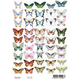 Набір картинок для декорування Метелики 1 А4, Фабрика Декору
