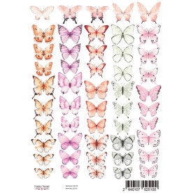 Набор картинок для декорирования Бабочки 3 А4, Фабрика Декору