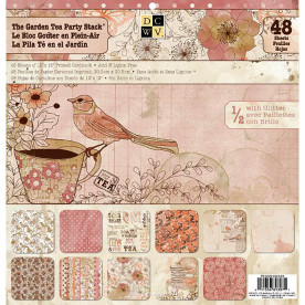 Набор скрапбумаги Garden Tea Party, 24 листа, 30х30 см, DCWV