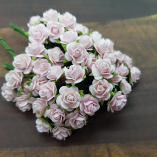 Набір трояндочок 10 мм, 10 шт, колір блідо-рожевий