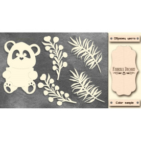  Набор чипбордов,ов My little panda boy 2, молочный, Фабрика Декору