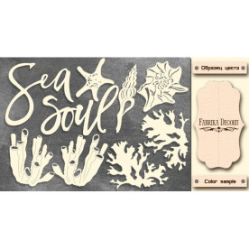 Набор чипбордов,ов Sea soul, молочный, Фабрика Декору