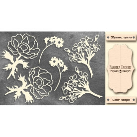 Набор чипбордов,ов Night garden 1, молочный, Фабрика Декору