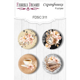 Скрапфишки набор 4шт Sentimental story 1 #311, Фабрика Декору