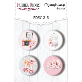 Скрапфишки набор 4шт Say Yes #315, Фабрика Декору