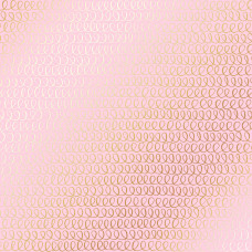 Лист одн. бумаги с фольг. Golden Loops Pink Фабрика Декора