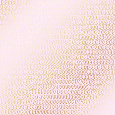 Лист одн. бумаги с фольг. Golden Loops Light pink Фабрика Декора