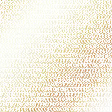Лист одн. бумаги с фольг. Golden Loops White Фабрика Декора