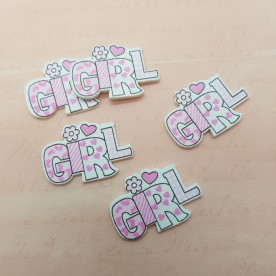 Дерев'яне прикраса Girl, 35 мм