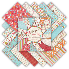 Набір паперу Christmas Joy 20х20 см 16 аркушів від First Edition