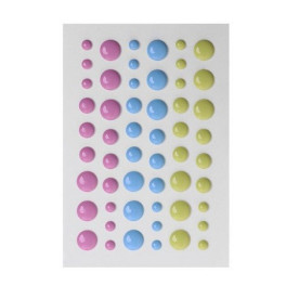 Набор эмалевых дотсов, в количестве 54 шт, 9.5х6.5 см