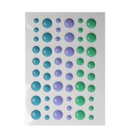 Эмалевые дотсы, набор из 54 шт, 9.5х6.5 см