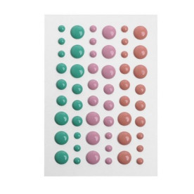 Набор эмалевых дотсов, 54 шт, 9.5х6.5 см