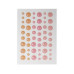Эмалевые дотсы с глиттером в розовых оттенках, набор из 54 шт, 9.5х6.5 см