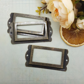 Рамочка Метал, стара латунь, 65х30 мм
