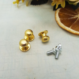 Ручка декоративна металева, золотий, 12х12 мм