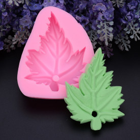 Силіконовий молд Кленовий лист, 85x72 мм