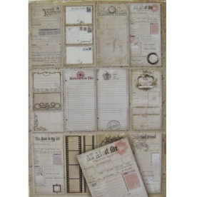 Набор для журналинга Heritage 16 страниц, размер 20х10 см от Fabscraps