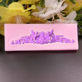 Силіконовий молд Барельєф з ангелами, 30х80 мм