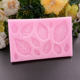 Силіконовий молд Листочки, 63х97 мм