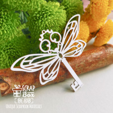 Чіпборд ключ з крильцями Ht-108 88х70 мм, Scrapbox