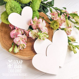 Три сердечка простых Os-080  118 x 107 мм, Scrapbox