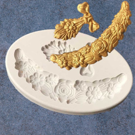 Силіконовий молд Мереживний візерунок, 110х70 мм