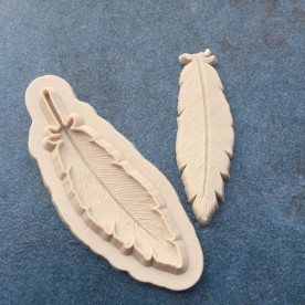 Силиконовый молд Перышко, 11х3 мм