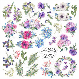 Лист с картинками для вырезания Night garden, Фабрика Декору