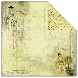 Двусторонняя скрапбумага Tree 30х30 от Fabscraps