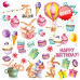 Набір скраппаперу Sweet Birthday 20x20см, 10 аркушів + бонус, Фабрика Декору