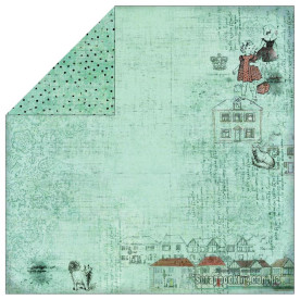 Двусторонняя скрапбумага Dollhouse 30х30 от Fabscraps