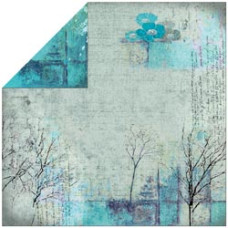 Двусторонняя скрапбумага Trees 30х30 от Fabscraps