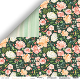 Лист двусторонней бумаги 30x30 Scrapmir Акварель Peaches & Cream