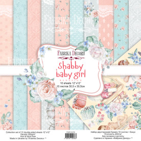 Набор скрапбумаги Shabby baby girl redesign 30,5x30,5см, Фабрика Декору