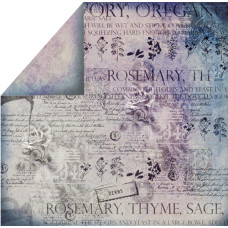 Двусторонняя скрапбумага Herbs 30х30 от Fabscraps