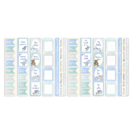 Набір смуг з картинками для декорування. Набір Shabby baby boy redesign, Фабрика Декору